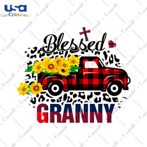 Blessed Granny Thanksgiving Gift Diy Crafts Svg Files For Cricut, Silhouette Sublimation Files - USA Cricut