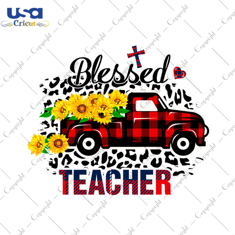 Blessed Teacher Thanksgiving Gift Diy Crafts Svg Files For Cricut, Silhouette Sublimation Files - USA Cricut