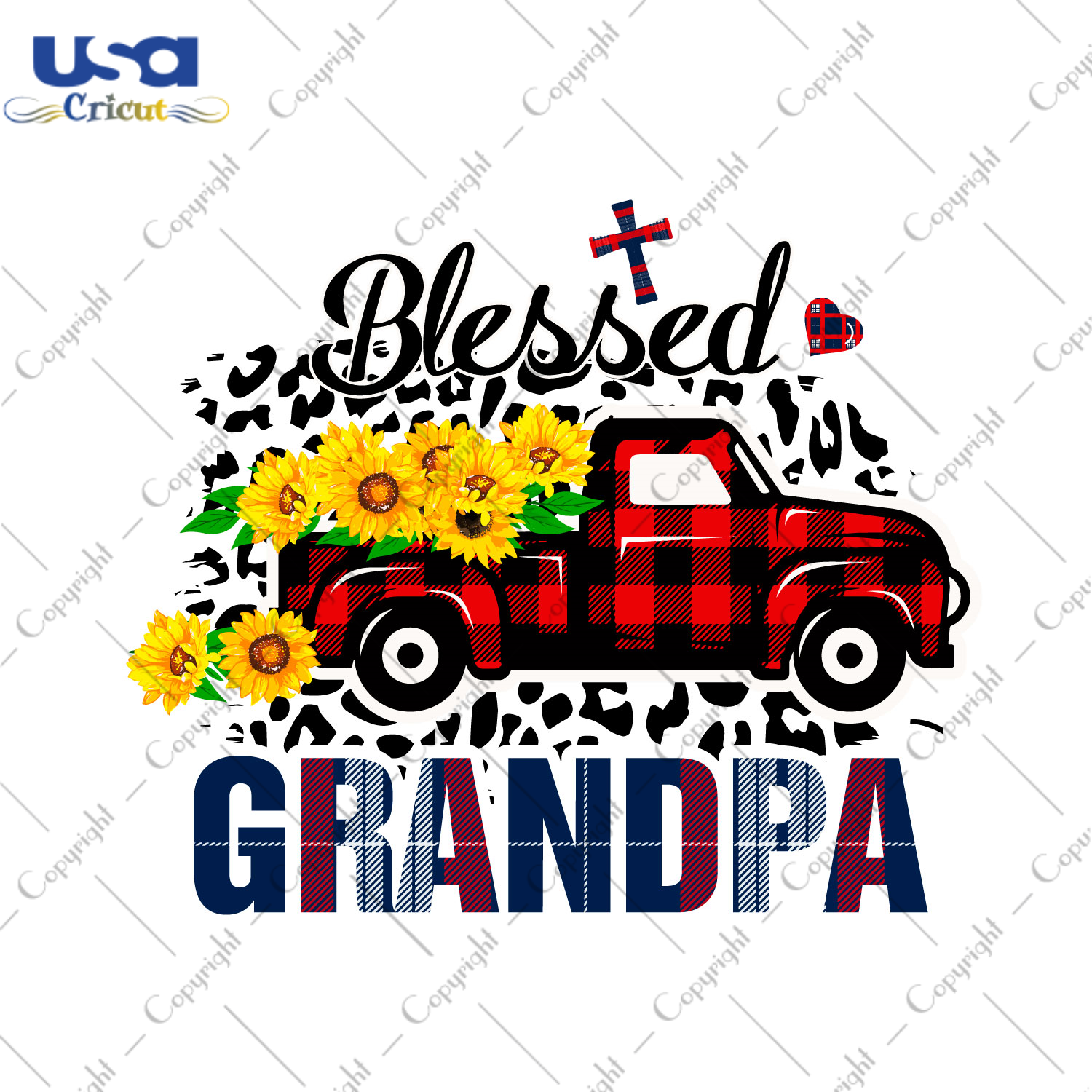 Blessed Grandpa Thanksgiving Gift Diy Crafts Svg Files For Cricut, Silhouette Sublimation Files - USA Cricut