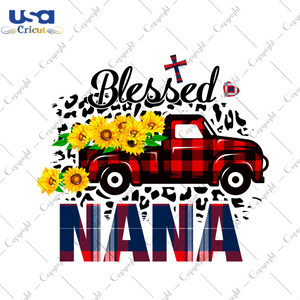 Blessed Nana Thanksgiving Gift Diy Crafts Svg Files For Cricut, Silhouette Sublimation Files - USA Cricut