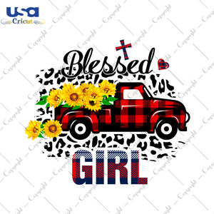 Blessed Girl Thanksgiving Gift Diy Crafts Svg Files For Cricut, Silhouette Sublimation Files - USA Cricut