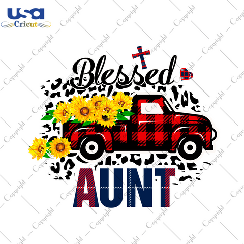 Blessed Aunt Thanksgiving Gift Diy Crafts Svg Files For Cricut, Silhouette Sublimation Files - USA Cricut