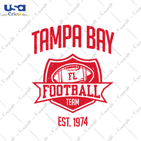 Tampa Bay Football Team EST 1974 Svg, Sport Svg, Tampa Bay Svg, Buccaneers Svg, Tampa Bay Buccaneers Svg, Football Svg, Football Lover, Buccaneers Gifts, Buccaneers Fans, Buccaneers Logo Svg