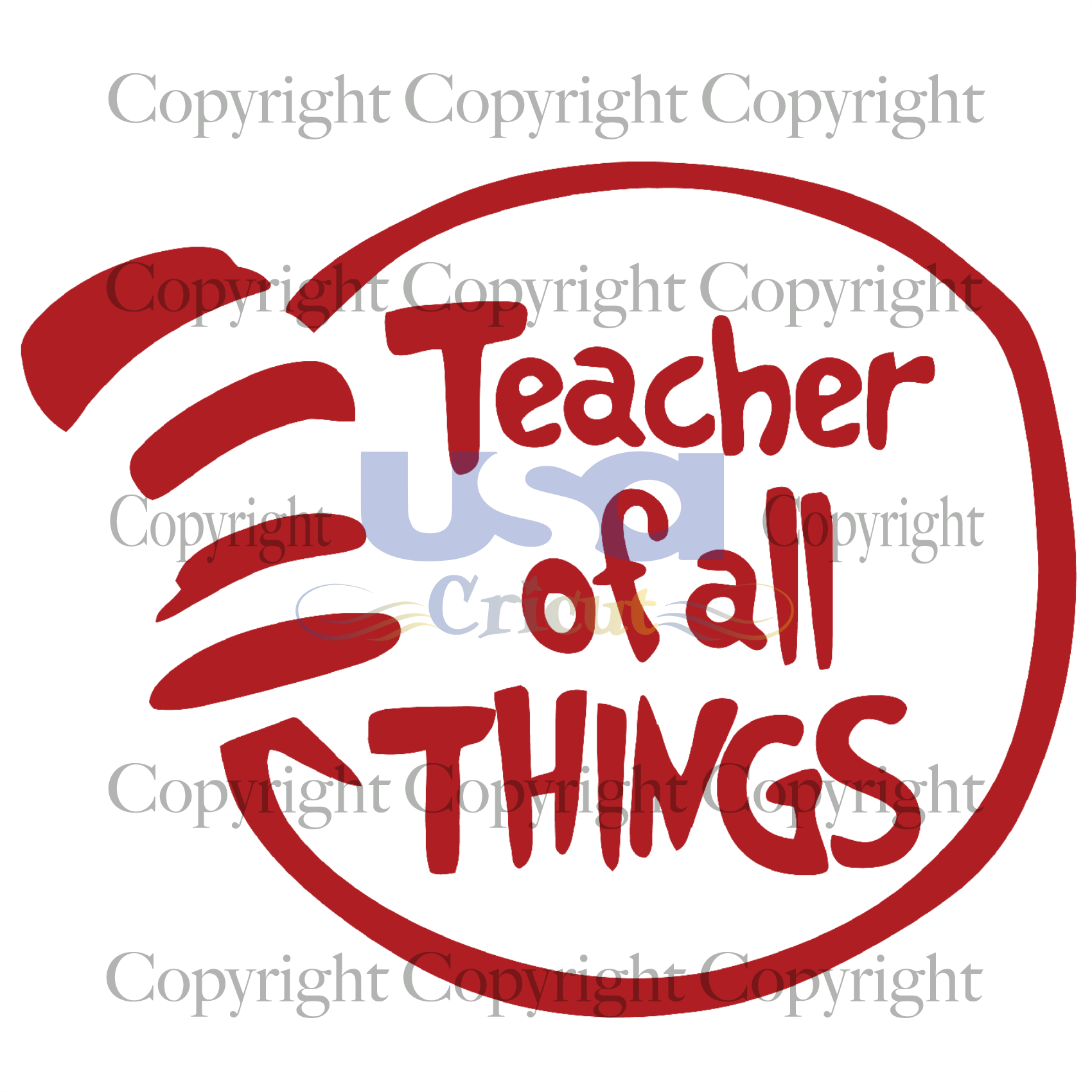 Teacher Of All Things, Dr Seuss Svg, Dr. Seuss Teacher, SVG Cricut & Silhouette Sublimation files Instant Download Version - USA Cricut