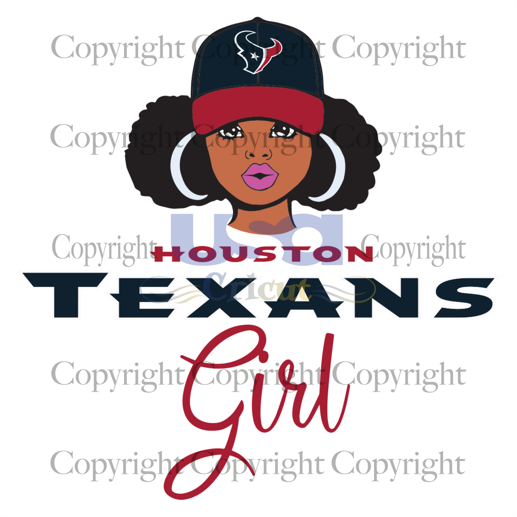 Texans Girl Svg, Black Girl Svg, Black Woman, Houston Texans Girl, Diy Crafts SVG Files For Cricut Instant Download File - USA Cricut