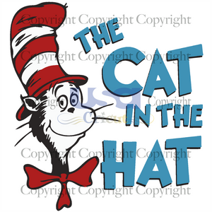 The Cat In The Hat, Dr. Seuss Svg, Reading Festival, SVG Cricut & Silhouette Sublimation files Instant Download Version - USA Cricut