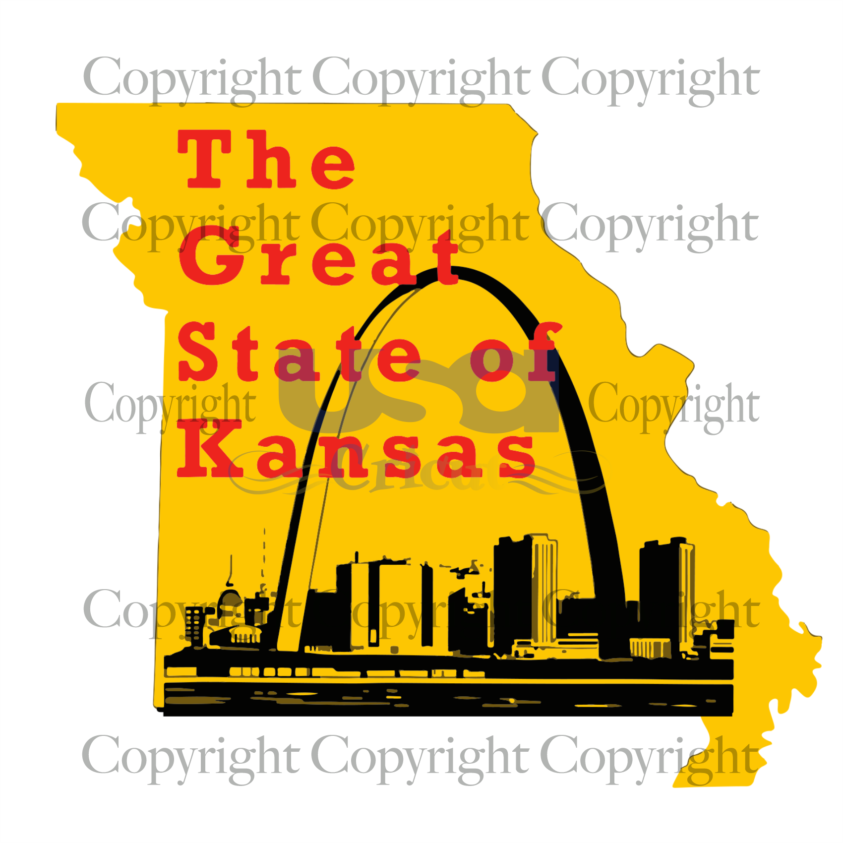 The Great State of Kansas, Sport Svg, Kansas City Chiefs Team, Nfl Football, Diy Crafts SVG Files For Cricut, Silhouette Sublimation Files Shirt Design Ideas  Instant Download - USA Cricut