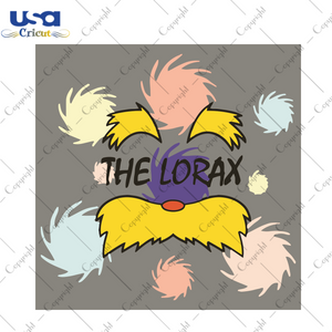 The Lorax SDr Seuss Gift Diy Crafts Svg Files For Cricut, Silhouette Sublimation Files