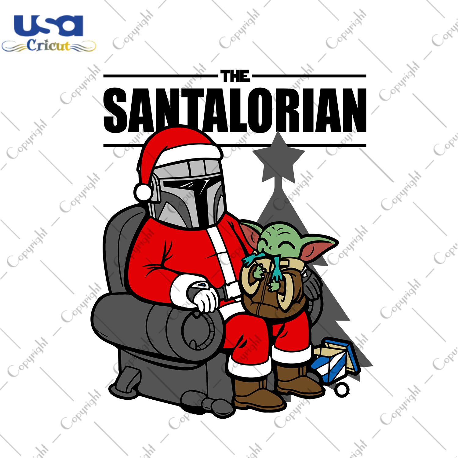 The SantaLorian Svg, Christmas Svg, Xmas Svg, Merry Christmas, Christmas Gift, Santa Svg, Santa Claus, Baby Yoda Svg, Yoda Svg, Mandalorian Svg, Star Wars Svg, Christmas Star Wars, SantaLoria