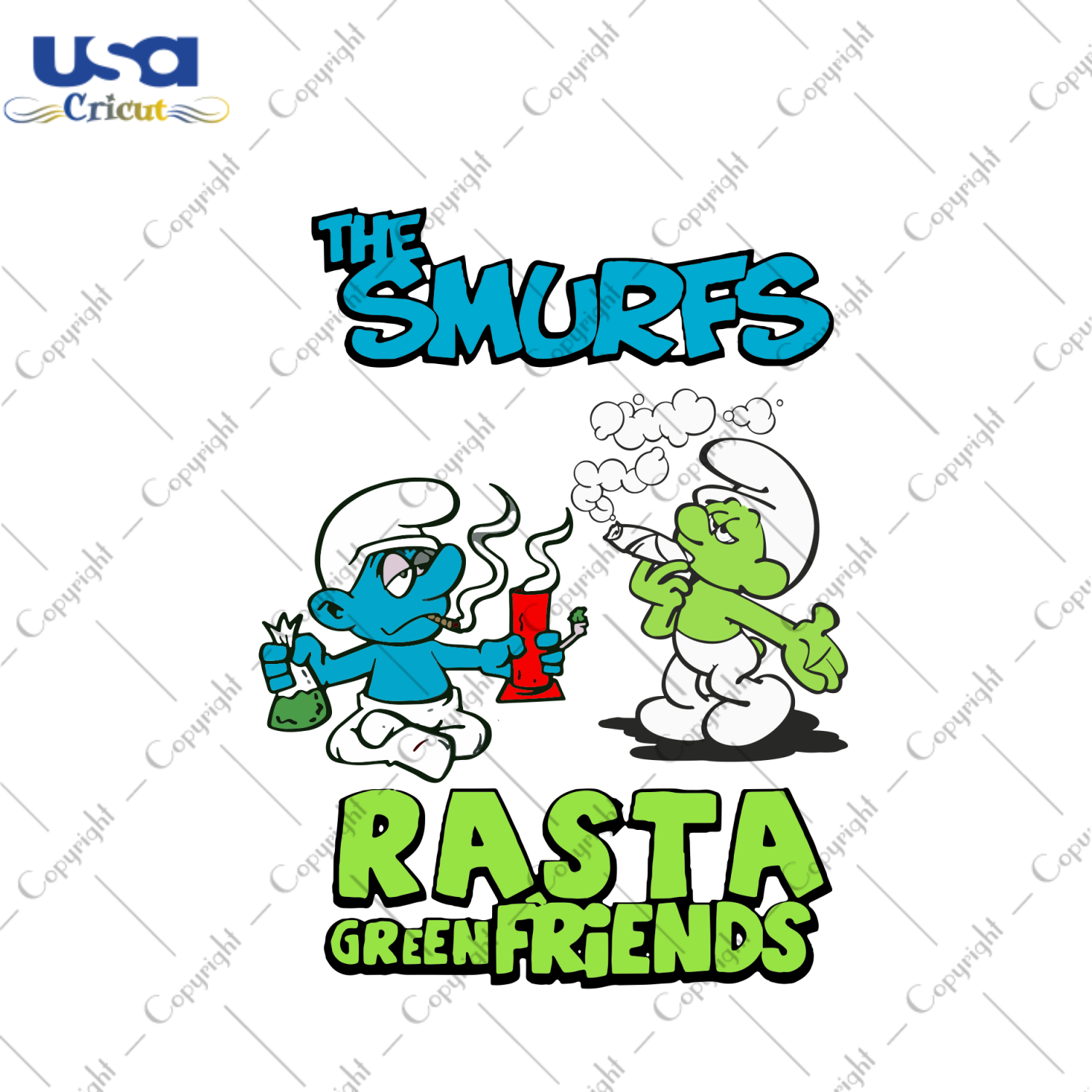 The Smurfs Rasta Green Friends Svg, Trending Svg, The Smurfs Svg, Friends Svg, Cannabis Svg, Cannabis Weed Svg, Weed Svg, Smoking Smurfs, Marijuana Svg, Cannabis Lovers, Smoke Weed Svg, Blunt