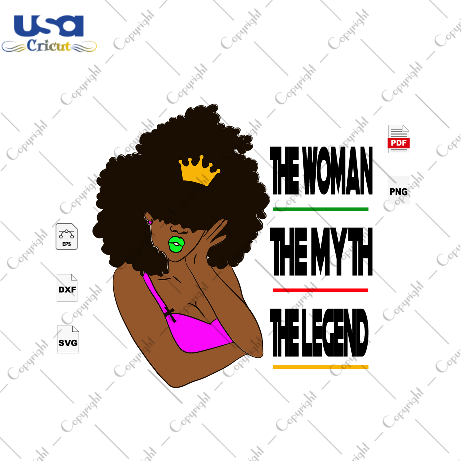 The Woman The Myth The Legend Black Girl Gift Diy Crafts Svg Files For Cricut, Silhouette Sublimation Files