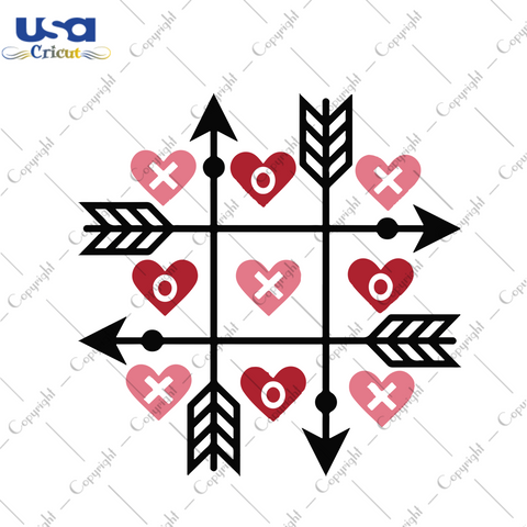 Tic Tac Toe Arrows And Hearts, Arrow Happy, Heart Vector, Love Heart Arrows Svg, Tic Tac Toe Valentine Svg, Love Game, Tic Tac Toe Heart Arrow, Valentine Game Svg, Love Tic Tac Toe, Funny Valentines Day, Valentines Day Gift