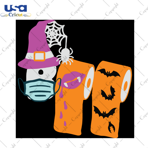 Toilet Paper Boo, Halloween Svg, Halloween Design, Happy Halloween, Halloween Gift, Halloween Shirt, Halloween Boo, Boo Svg, Face Mask Boo, Toilet Paper Svg, Toilet Paper Design, Spider Svg -