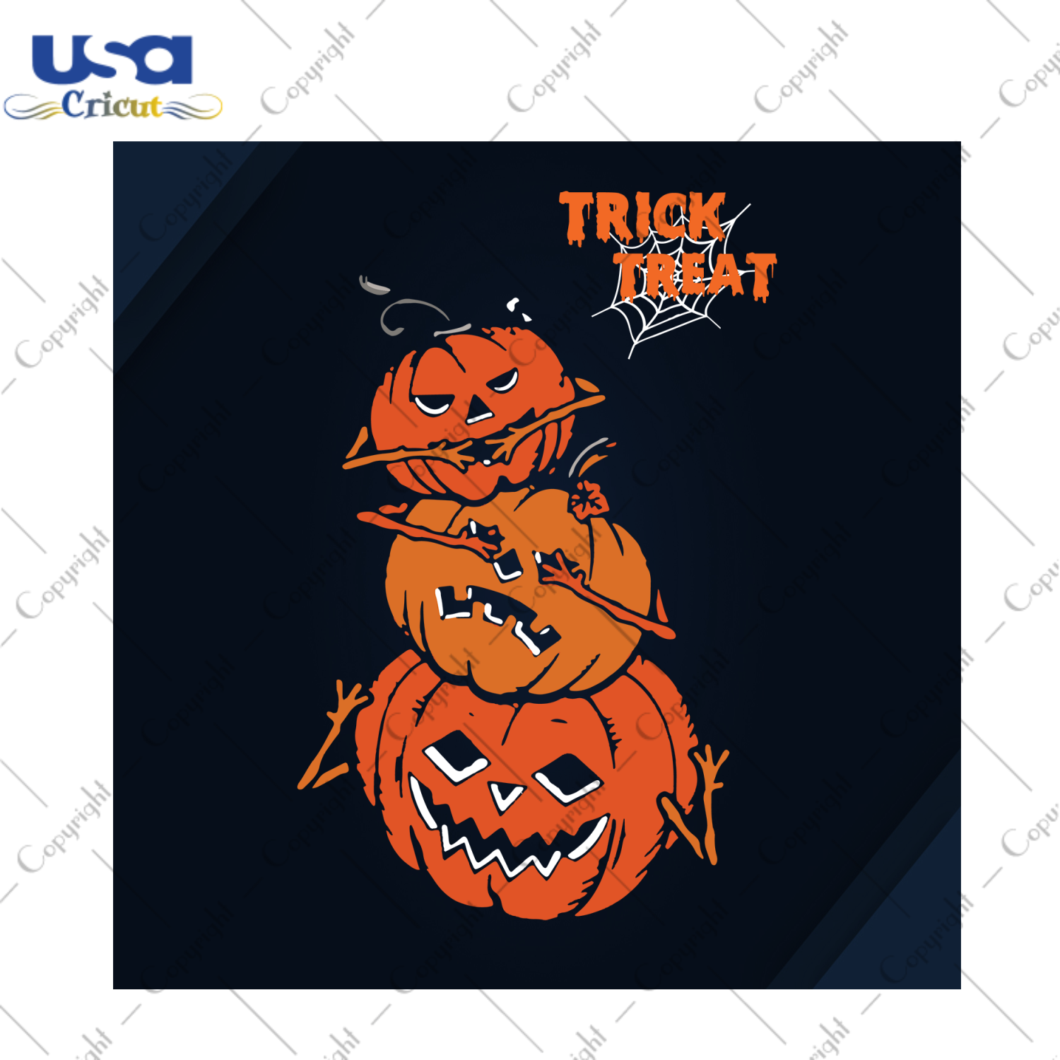 Trick or treat, Halloween pumpkin, pumpkin svg, pumpkin vector, pumpkin lover, pumpkin clipart, pumpkin shirt svg, Halloween decor, Halloween party - USA Cricut