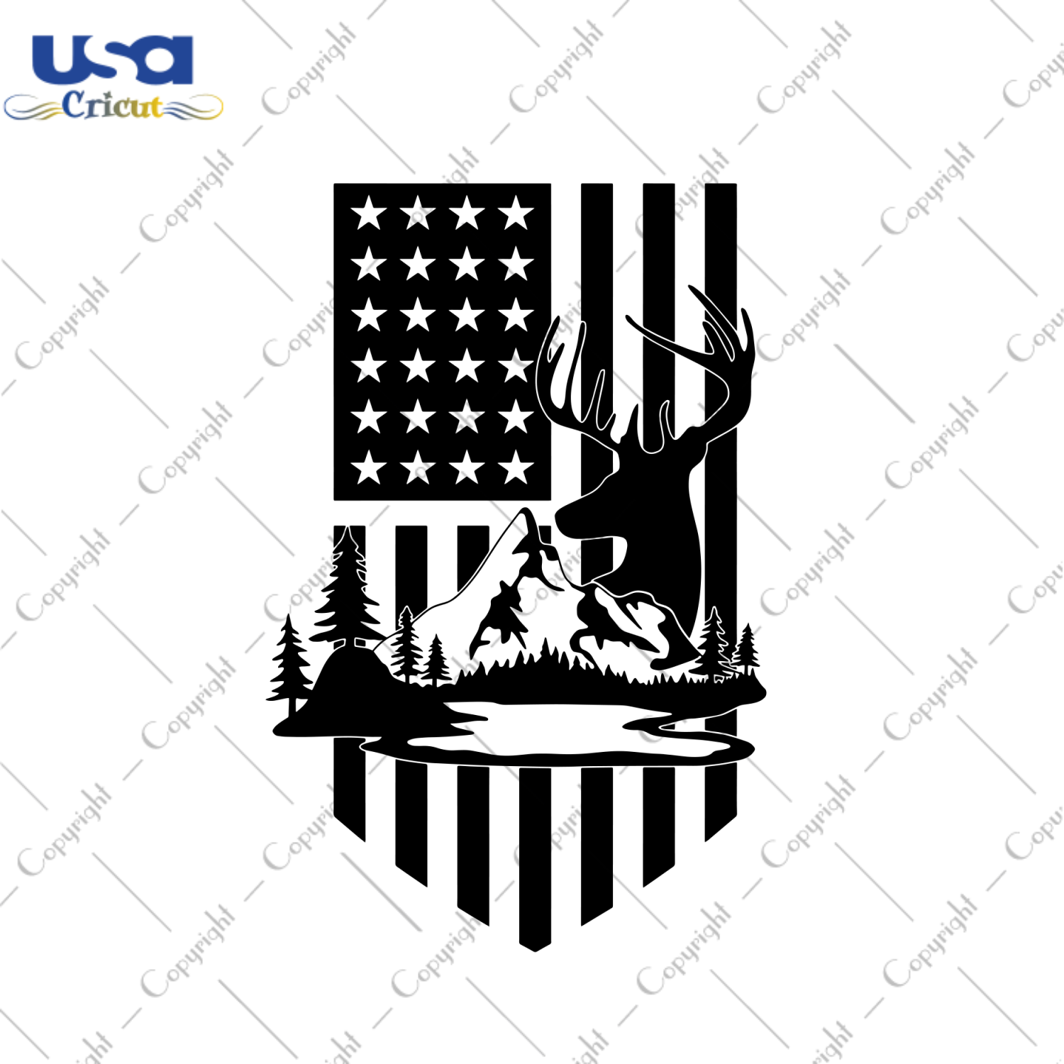 US Deer Hunting Svg, Trending Svg, Hunting Svg, Deer Svg, Hunting Deer Svg, US Deer Svg, Mountain Svg, America Flag Svg, Hunting Lovers, Deer Silhouette, Deer Vector, Svg Clipart, Silhouette 