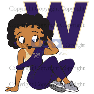 W Purple Purple Betty Boop, Sport Svg, Basketball Svg, Diy Crafts SVG Files For Cricut Instant Download File - USA Cricut