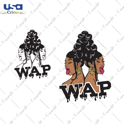 WAP Cardi B and Meg Thee Stallion Trending Gift Diy Crafts Svg Files For Cricut, Silhouette Sublimation Files