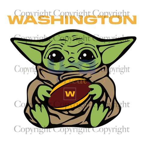 Washington Football Baby Yoda, Sport Svg, Baby Yoda Svg, Washington Football Svg, Diy Crafts SVG Files For Cricut, Silhouette Sublimation Files Shirt Design Ideas  Instant Download - USA Cric