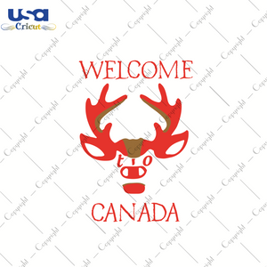 Welcome Canada, Trending Svg, Canadian Flag Day Svg, Canada Svg, Deer Buffalo Svg, Cricut & Silhouette Sublimation Instant Download File - USA Cricut