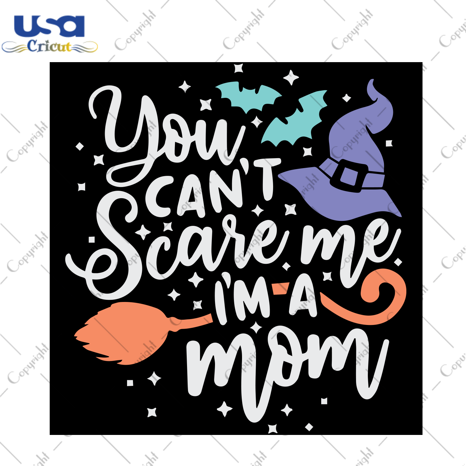 You Can’t Scare Me I’m A Mom, Halloween Svg, Happy Halloween, Halloween Wizard Hat, Halloween Shirt, Bat Svg, Cute Bat, Broom Svg, Quote Svg, Cute Quote, Mom Quote, Funny Quote, Bets Sayi