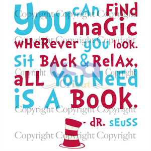 You Need A Book, Dr Seuss Svg, Reading Festival, Diy Crafts SVG Files For Cricut, Silhouette Sublimation Files Shirt Design Ideas  Instant Download - USA Cricut