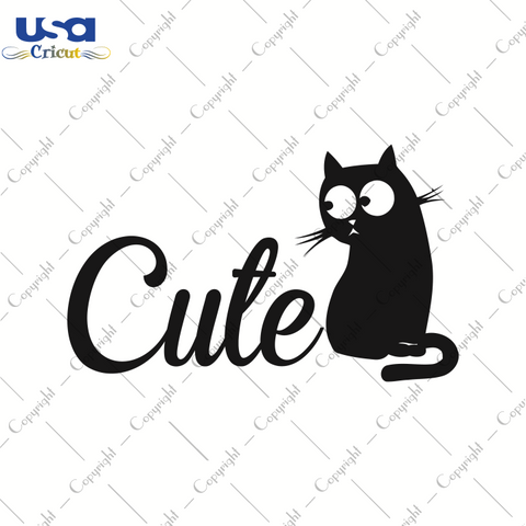 Cute Black Cat Svg, Trending Svg, Cat Day Svg,Diy Crafts SVG Files For Cricut, Silhouette Sublimation Files Shirt Design Ideas  Instant Download - USA Cricut