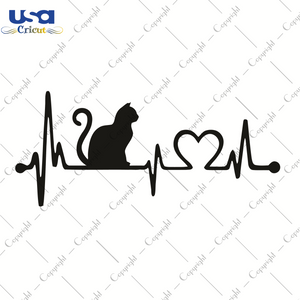 Cat Heart Svg, Trending Svg, Cat Day Svg, Diy Crafts SVG Files For Cricut, Silhouette Sublimation Files Shirt Design Ideas  Instant Download - USA Cricut