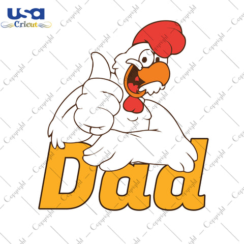 Dad Svg, Father's Day Svg, Chicken Daddy Funny, Diy Crafts SVG Files For Cricut Instant Download File - USA Cricut