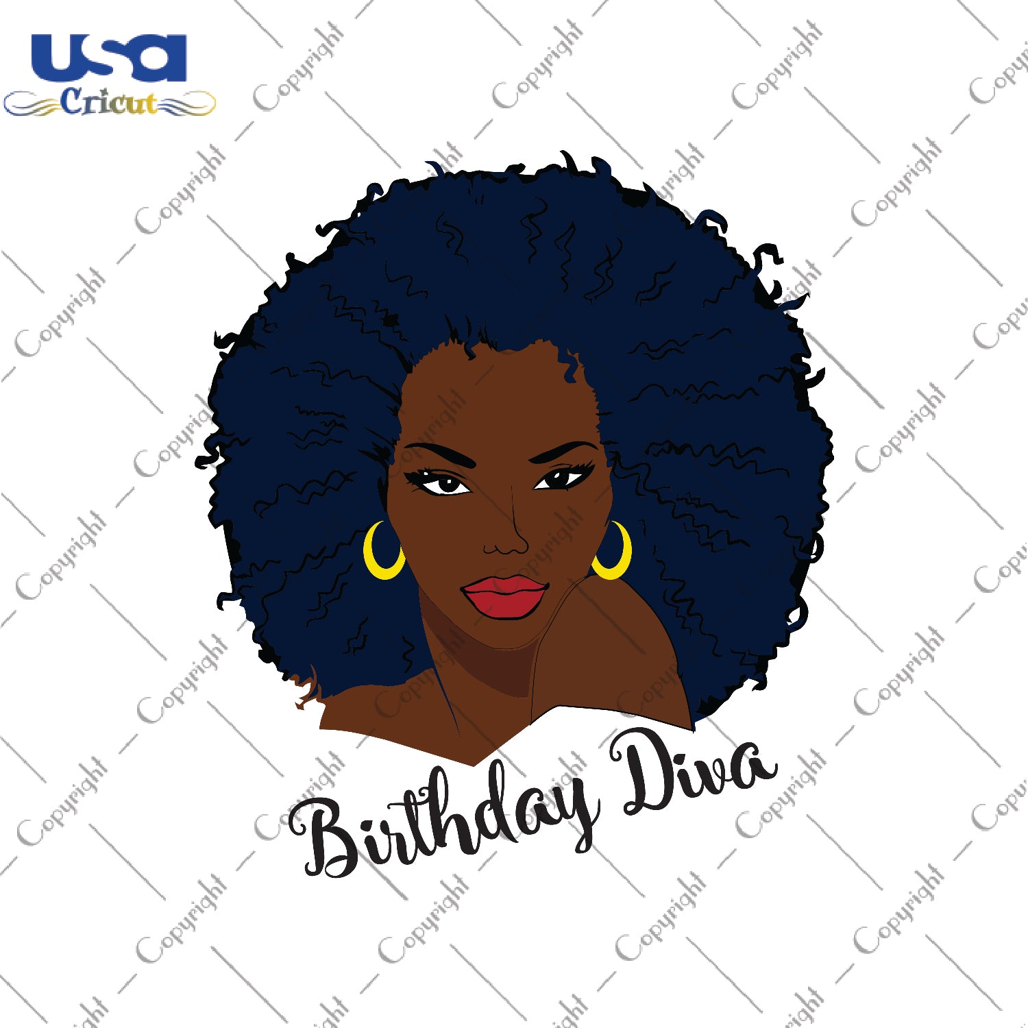 Birthday Diva Black Girl Gifts, Shirt For Black Girl Svg File Diy Crafts Svg Files For Cricut, Silhouette Sublimation Files - USA Cricut