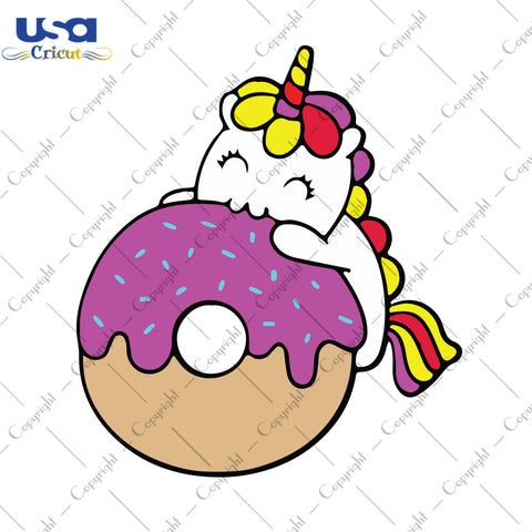 Unicorn Donut Svg, Trending Svg, Layered Donut Svg, Unicorn Svg, Diy Crafts SVG Files For Cricut, Silhouette Sublimation Files Shirt Design Ideas  Instant Download - USA Cricut