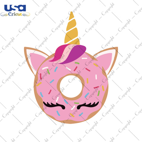 Unicorn Donut Svg, Trending Svg, Layered Donut Svg, Unicorn Svg, Diy Crafts SVG Files For Cricut, Silhouette Sublimation Files Shirt Design Ideas  Instant Download - USA Cricut