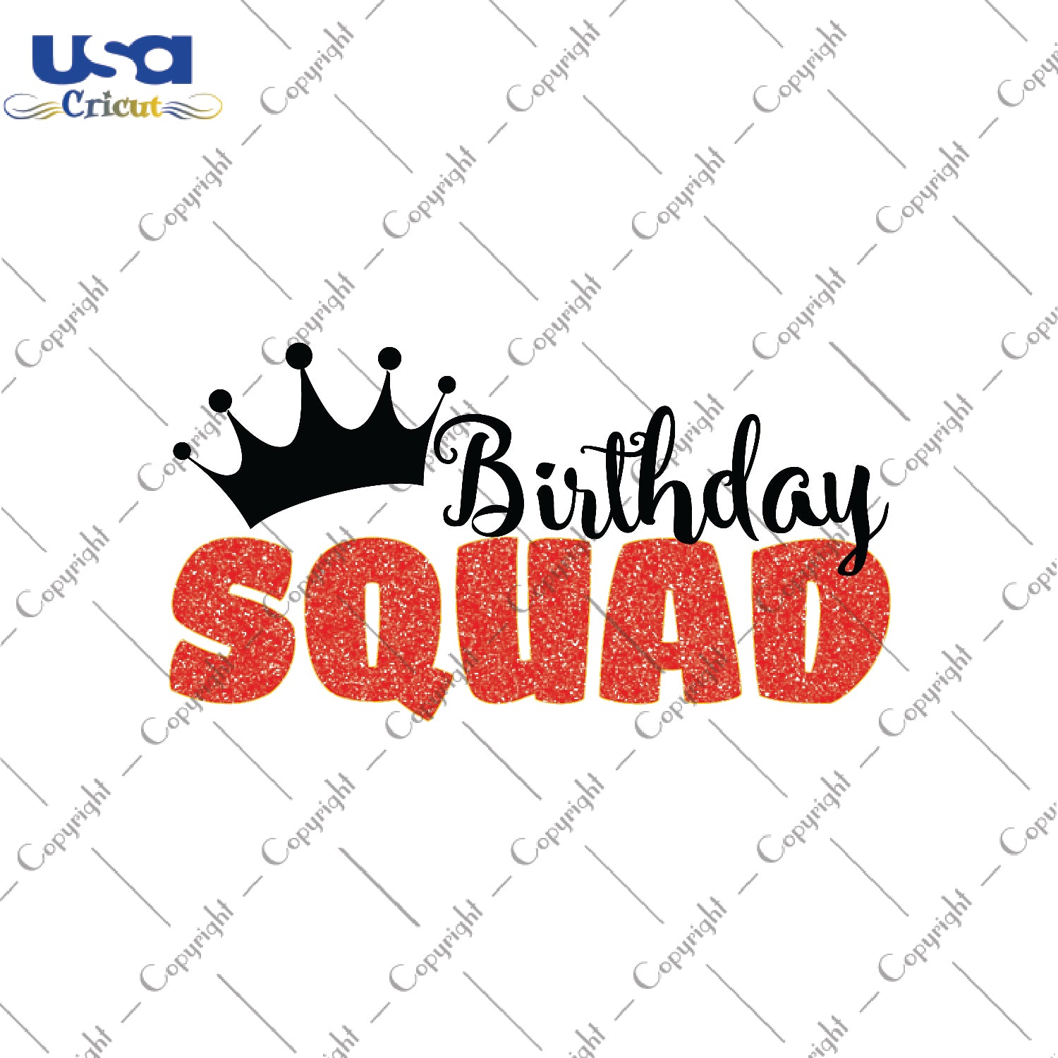 Birthday Squad Birthday Party Gifts, Shirt For Birthday Svg File Diy Crafts Svg Files For Cricut, Silhouette Sublimation Files - USA Cricut